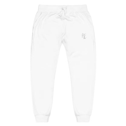 Embroidered Olive Fleece Sweatpants — Minimal Crest Joggers