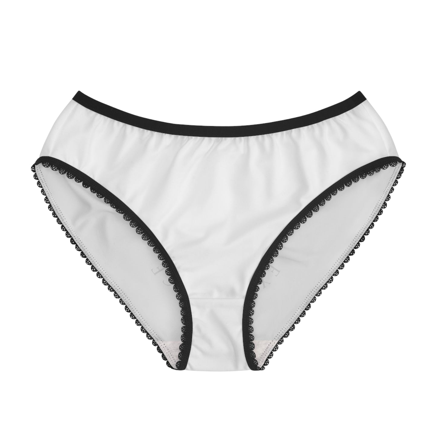 Enjoy Your Existence Women’s Briefs — Gothic Monogram Lace-Trim Underwear