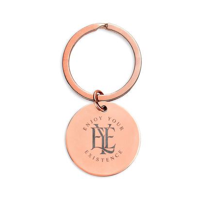 Stainless Steel Round Keychain (Engraving)