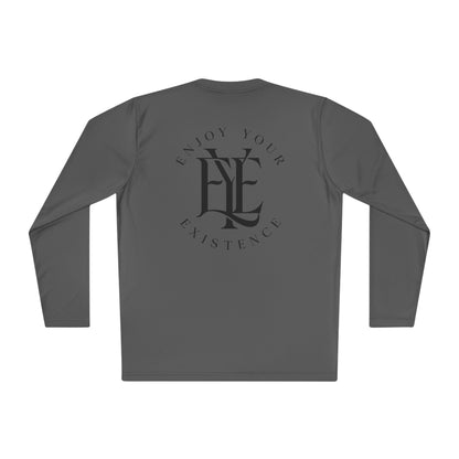 Enjoy Your Existence Long Sleeve Tee — Minimal Monogram Graphic