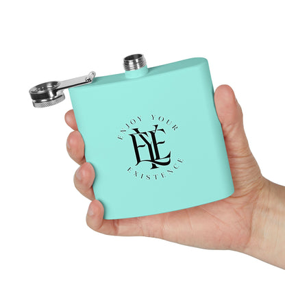Flask — "Enjoy Your Existence" Stainless Steel 6oz Hip Flask