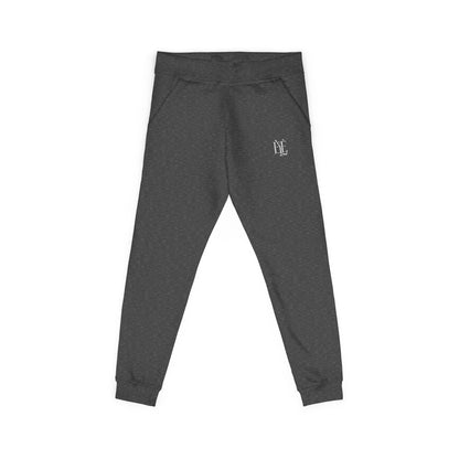 Embroidered Olive Fleece Sweatpants — Minimal Crest Joggers