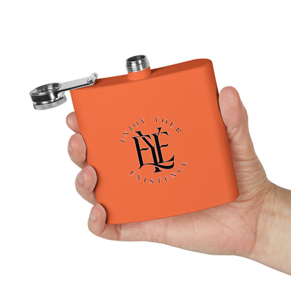 Flask — "Enjoy Your Existence" Stainless Steel 6oz Hip Flask