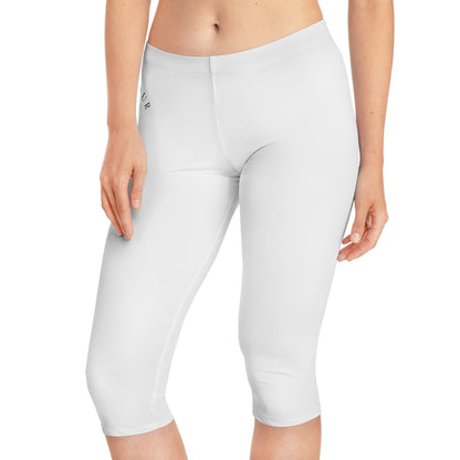 Capri Leggings — Minimal 'Enjoy Your Existence' Monogram Activewear