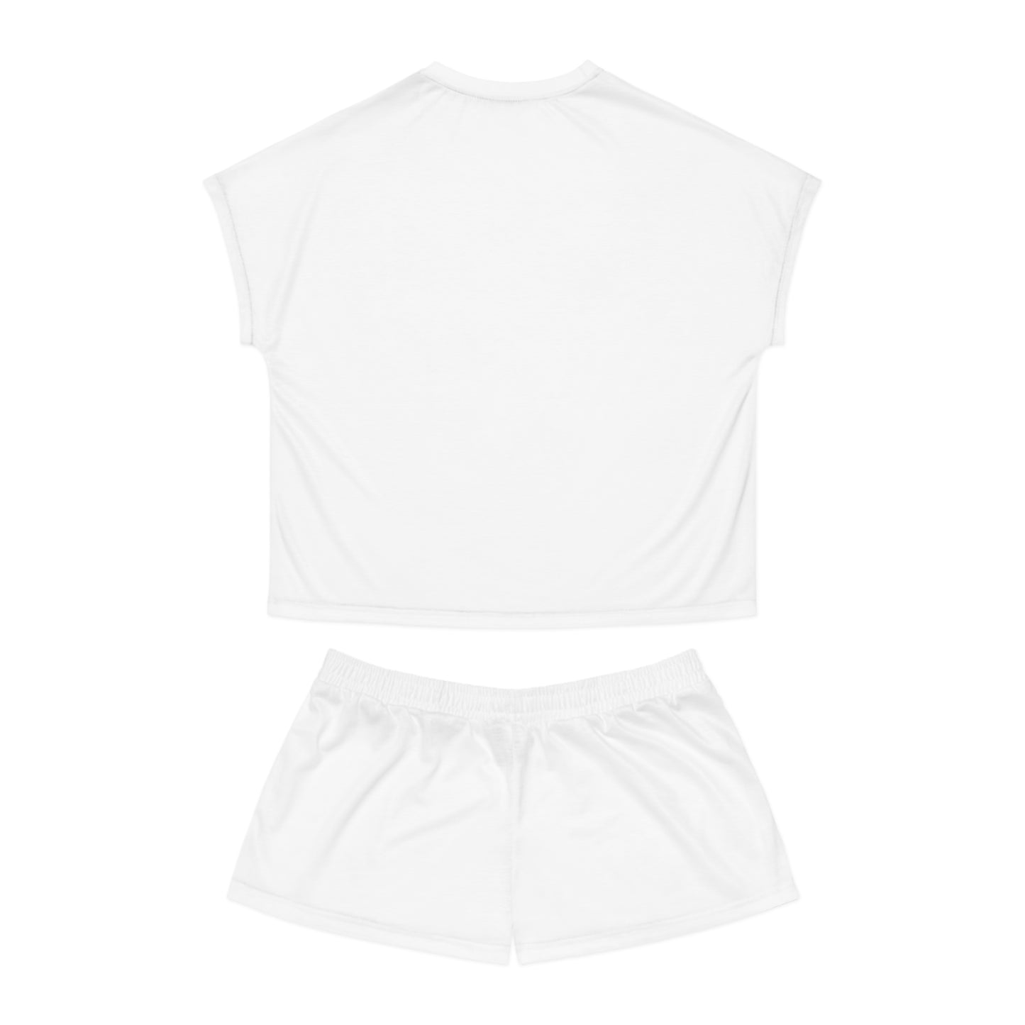 Women's Short Pajama Set — Minimal Monogram Sleepwear (AOP)