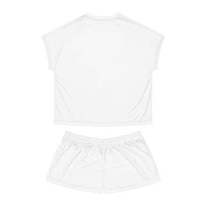 Women's Short Pajama Set — Minimal Monogram Sleepwear (AOP)