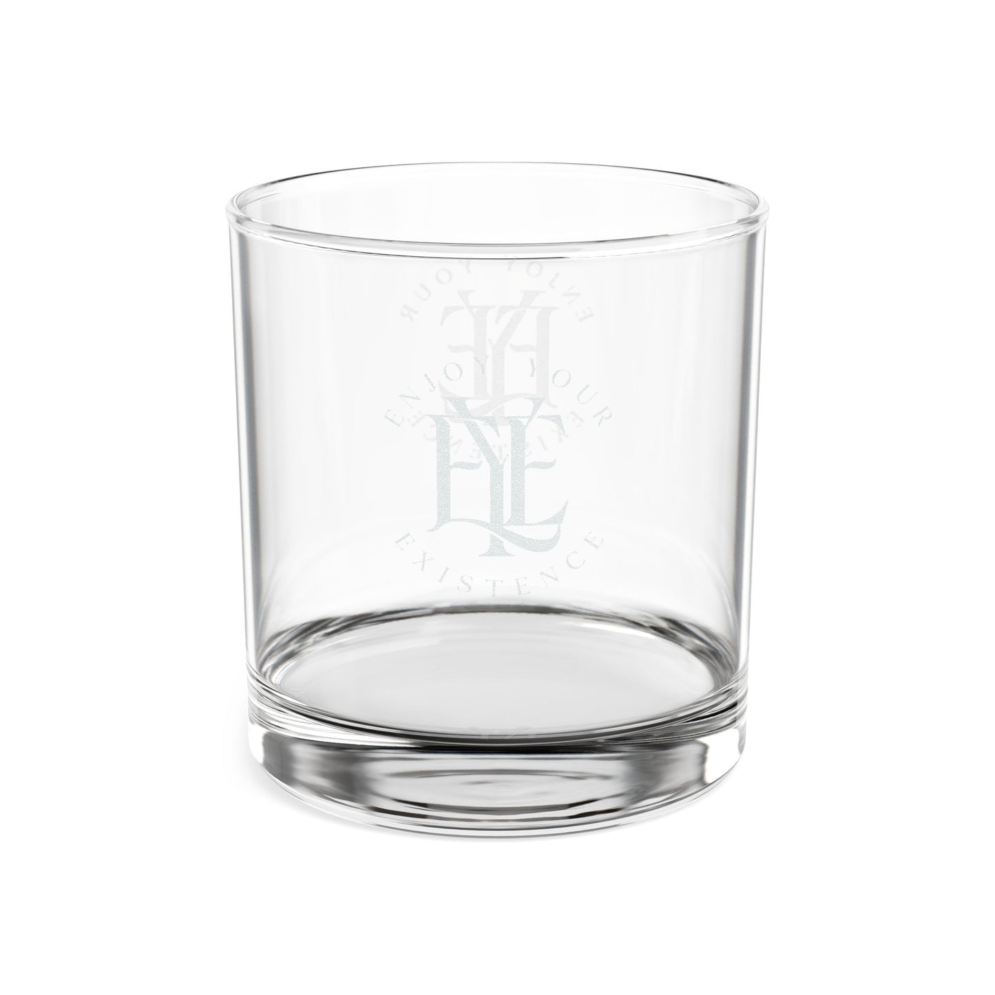 Engraved 10.5oz Whiskey Glass — Monogram Vintage Crest