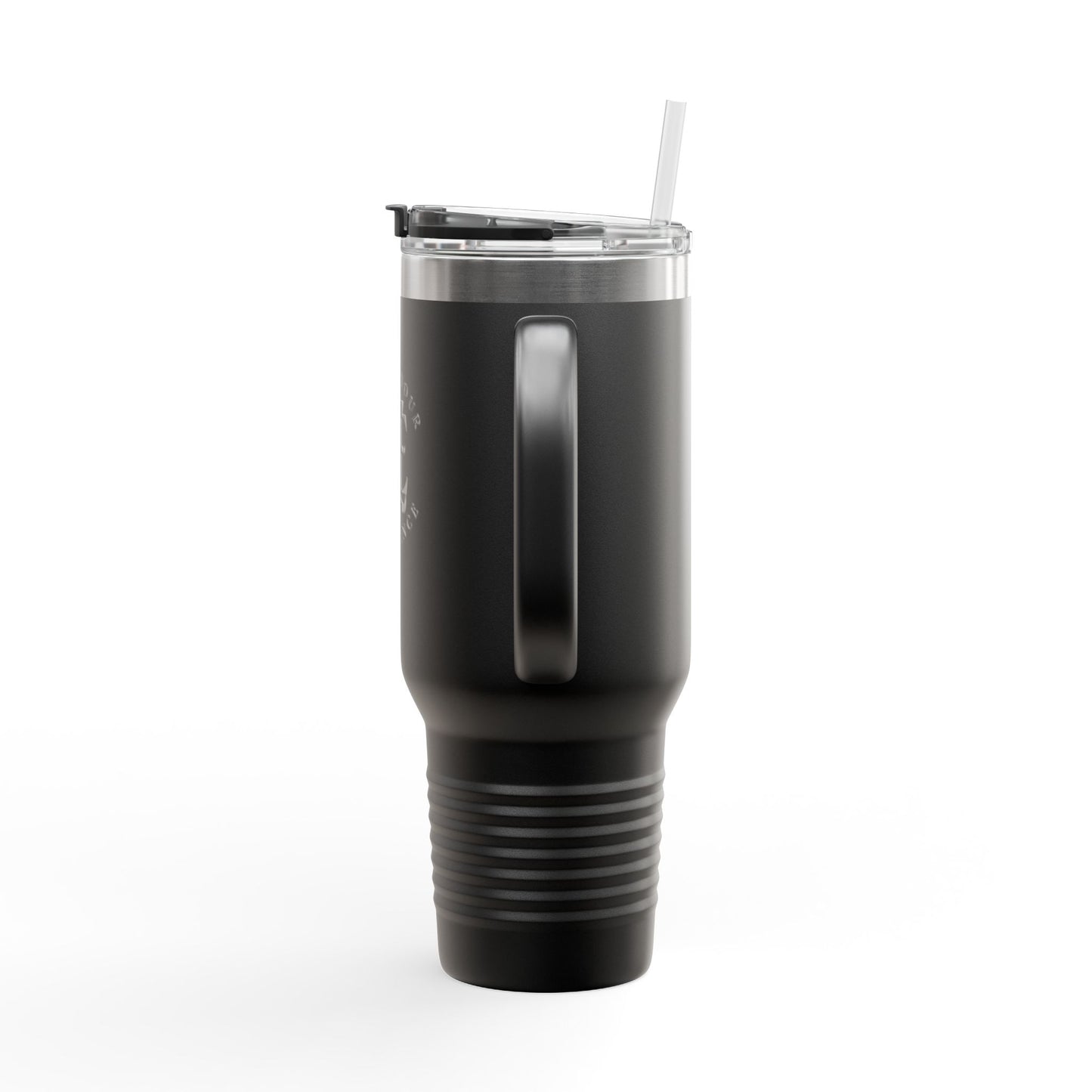 40oz Insulated Travel Mug — "Enjoy Your Existence" Stainless Steel Tumbler with Straw & Handle