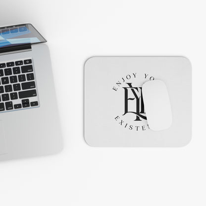 Mouse Pad — “Enjoy Your Existence” Minimalist Gothic Desk Mat