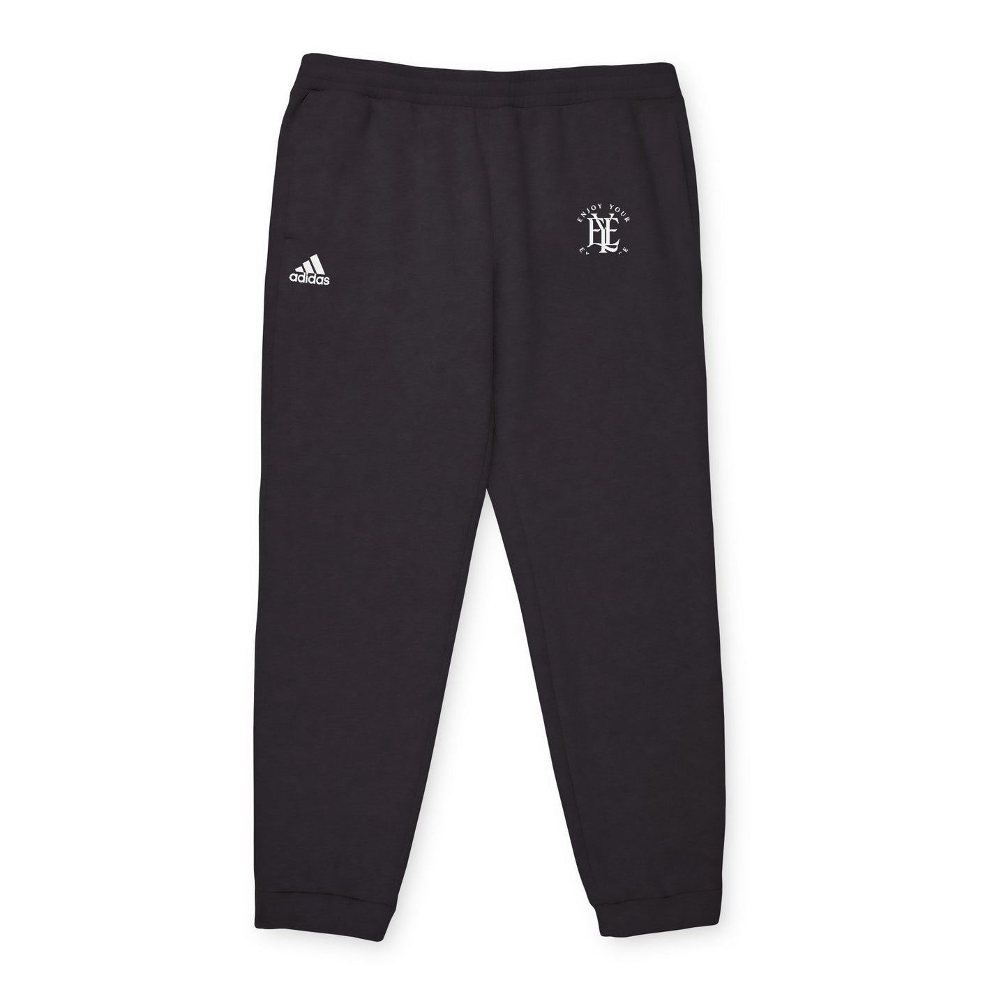 Fleece Joggers — Grey Athletic Sweatpants with Small Logo