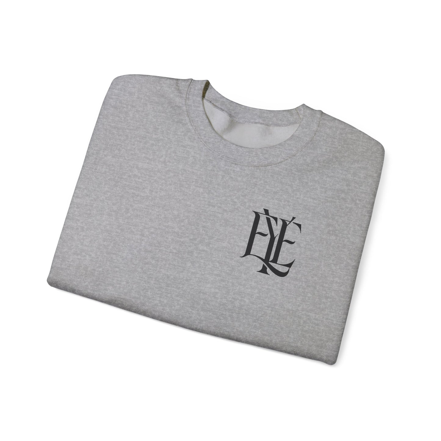 Crewneck Sweatshirt — 'Enjoy Your Existence' Monogram Minimalist Pullover