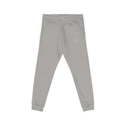 Embroidered Olive Fleece Sweatpants — Minimal Crest Joggers