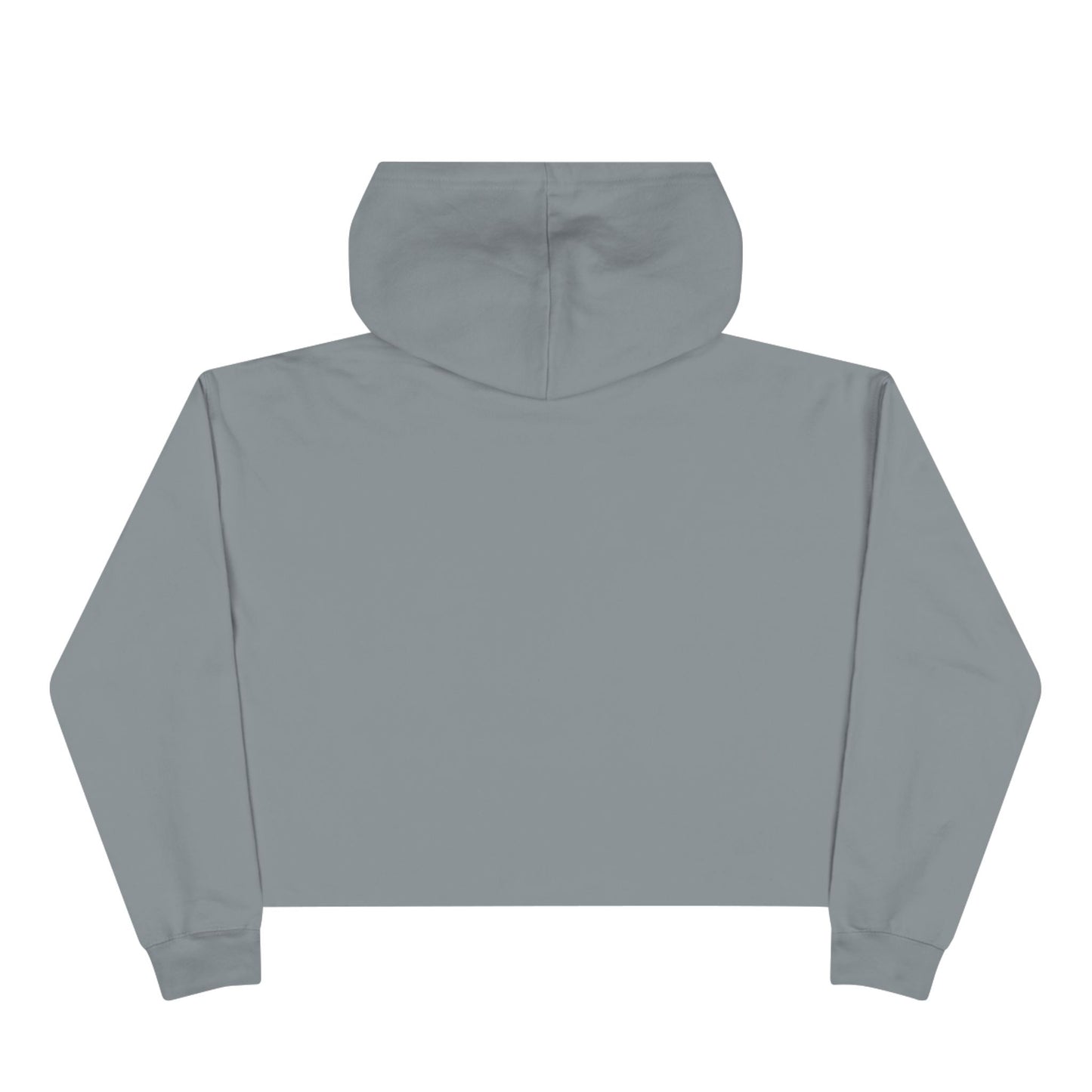 Cropped Hoodie — Minimal Monogram Chest Logo, Casual Streetwear