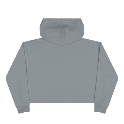Cropped Hoodie — Minimal Monogram Chest Logo, Casual Streetwear