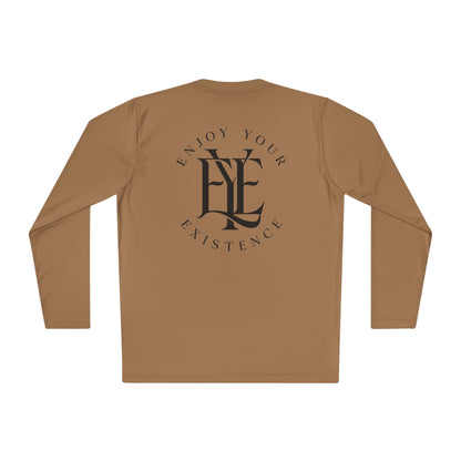 Enjoy Your Existence Long Sleeve Tee — Minimal Monogram Graphic