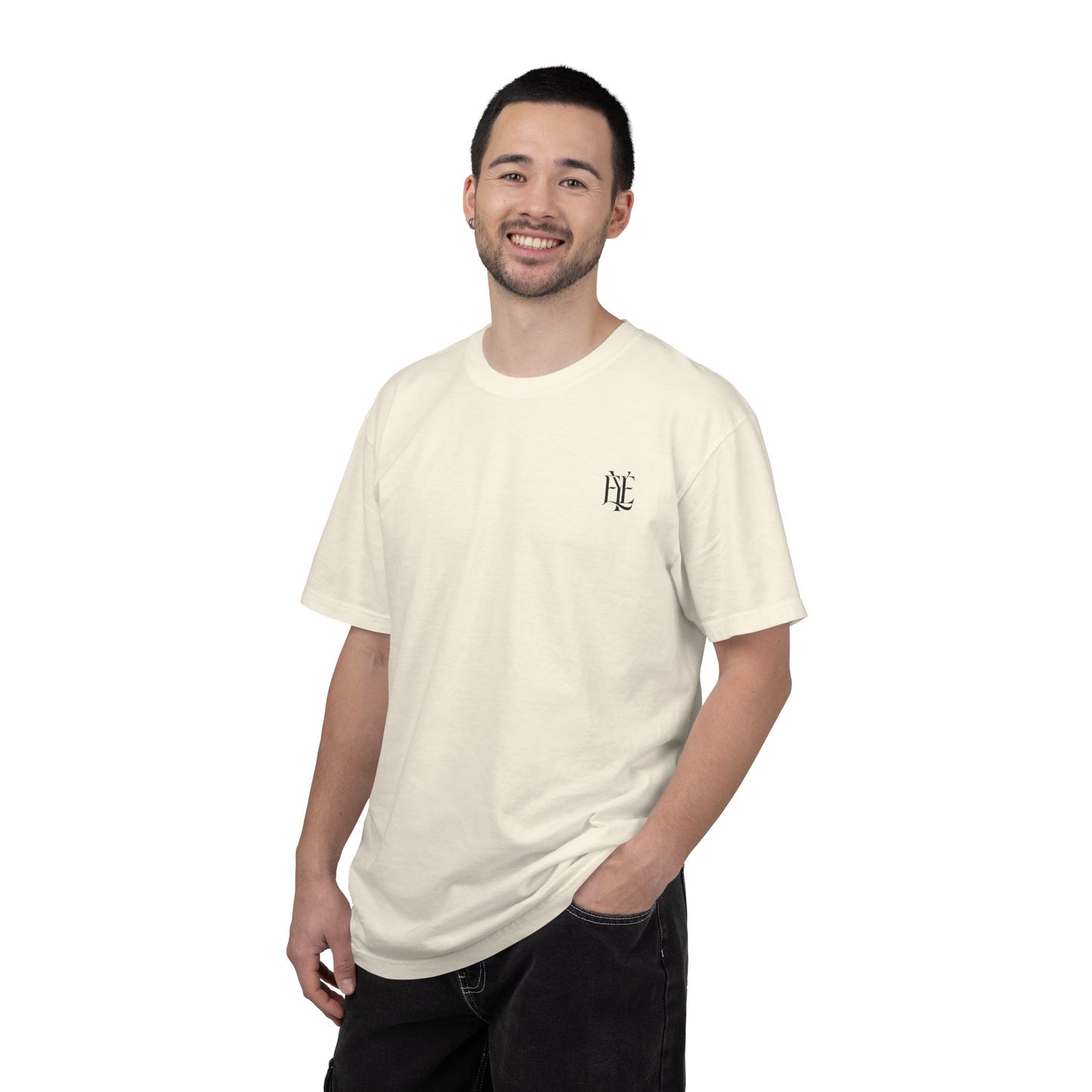 Enjoy Your Existence T-Shirt — Minimal Gothic Logo Tee