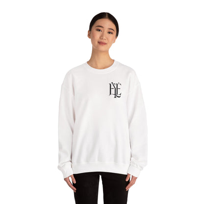 Crewneck Sweatshirt — 'Enjoy Your Existence' Monogram Minimalist Pullover