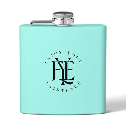 Flask — "Enjoy Your Existence" Stainless Steel 6oz Hip Flask