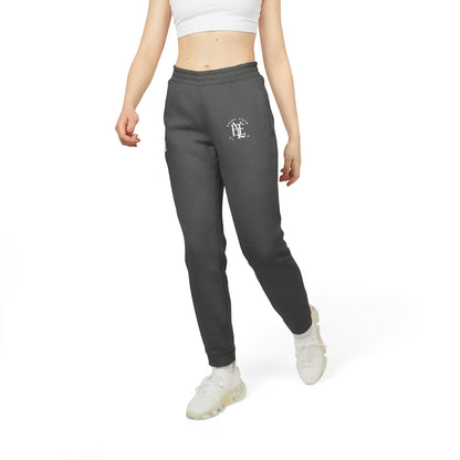 Fleece Joggers — Grey Athletic Sweatpants with Small Logo