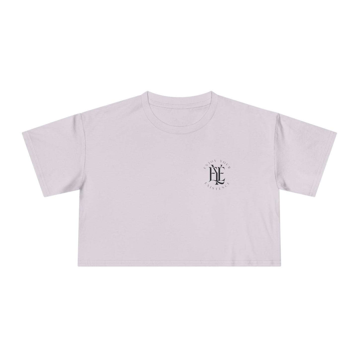 Women's Crop Tee — Minimal Monogram Chest Logo Cropped T-Shirt