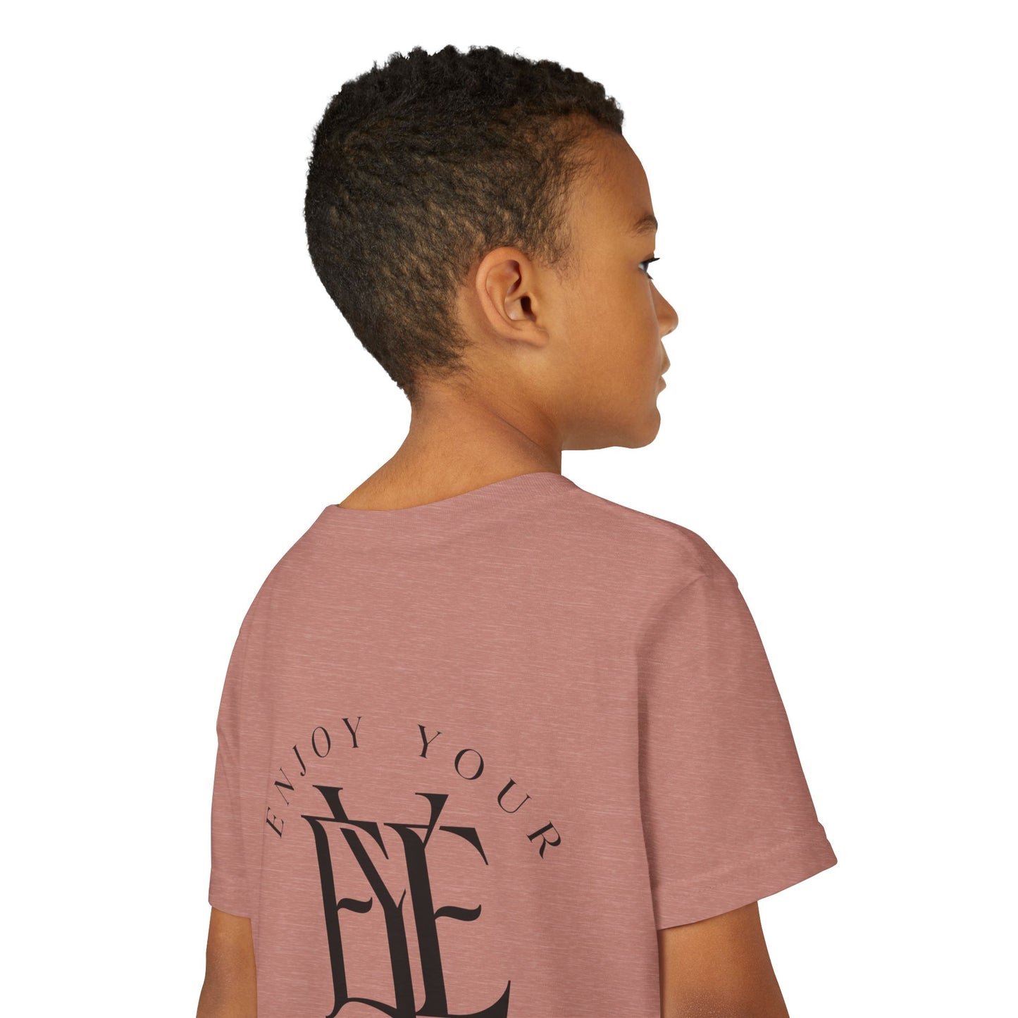 Youth Tee — "Enjoy Your Existence" Minimal Monogram Tee