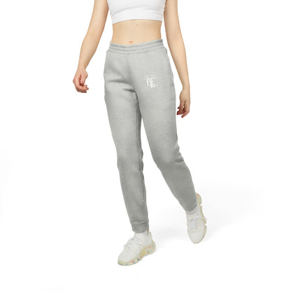 Fleece Joggers — Grey Athletic Sweatpants with Small Logo
