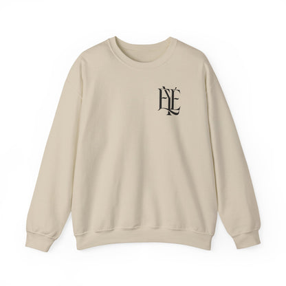 Crewneck Sweatshirt — 'Enjoy Your Existence' Monogram Minimalist Pullover