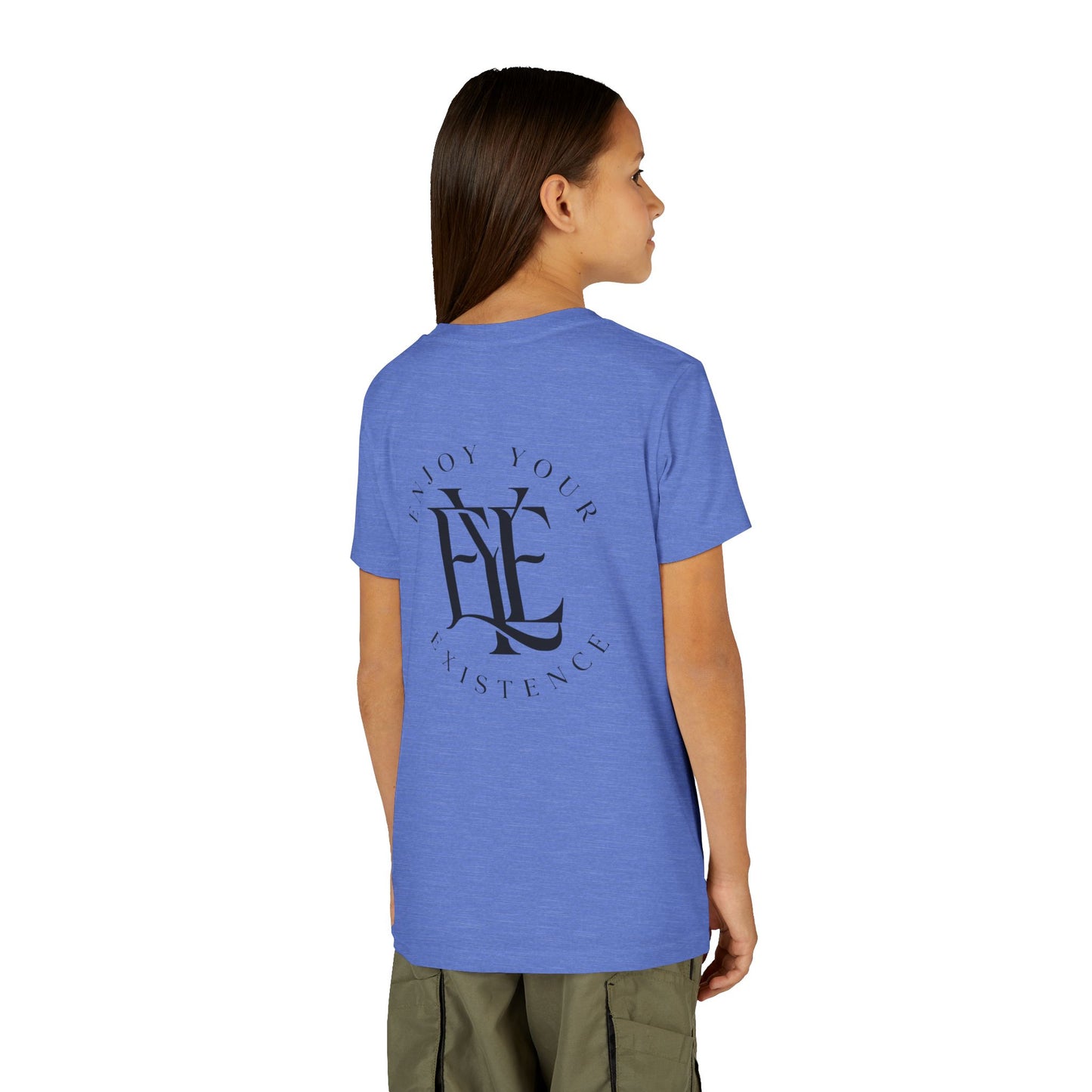 Youth Tee — "Enjoy Your Existence" Minimal Monogram Tee