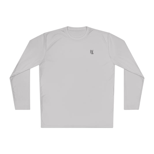 Enjoy Your Existence Long Sleeve Tee — Minimal Monogram Graphic