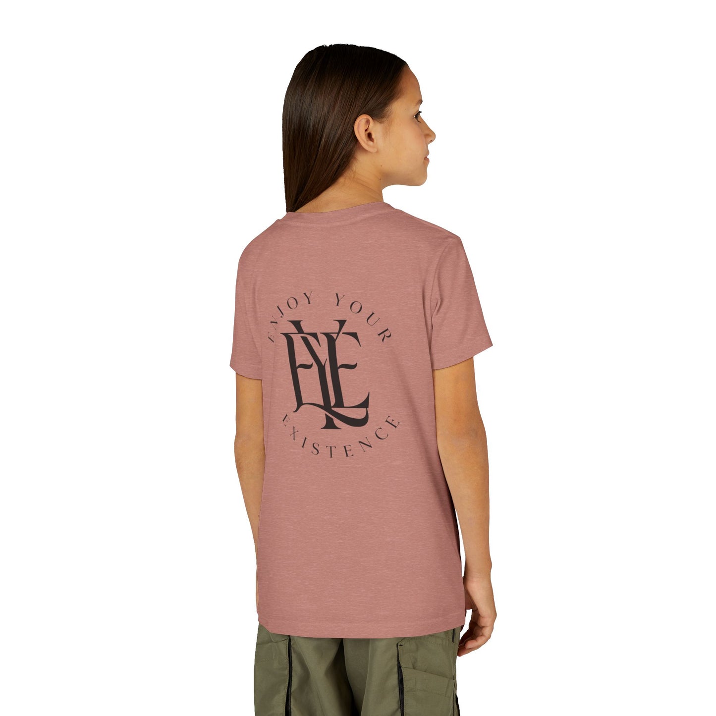 Youth Tee — "Enjoy Your Existence" Minimal Monogram Tee