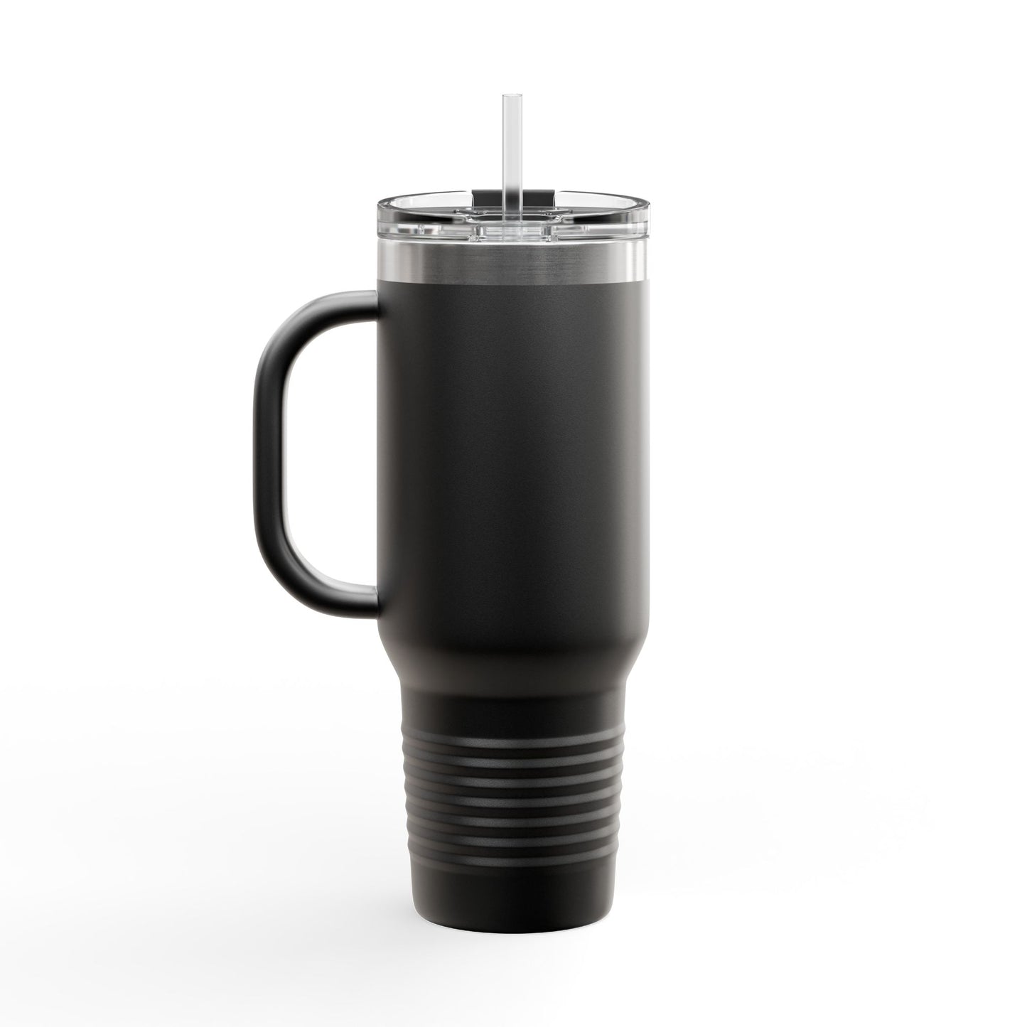 40oz Insulated Travel Mug — "Enjoy Your Existence" Stainless Steel Tumbler with Straw & Handle