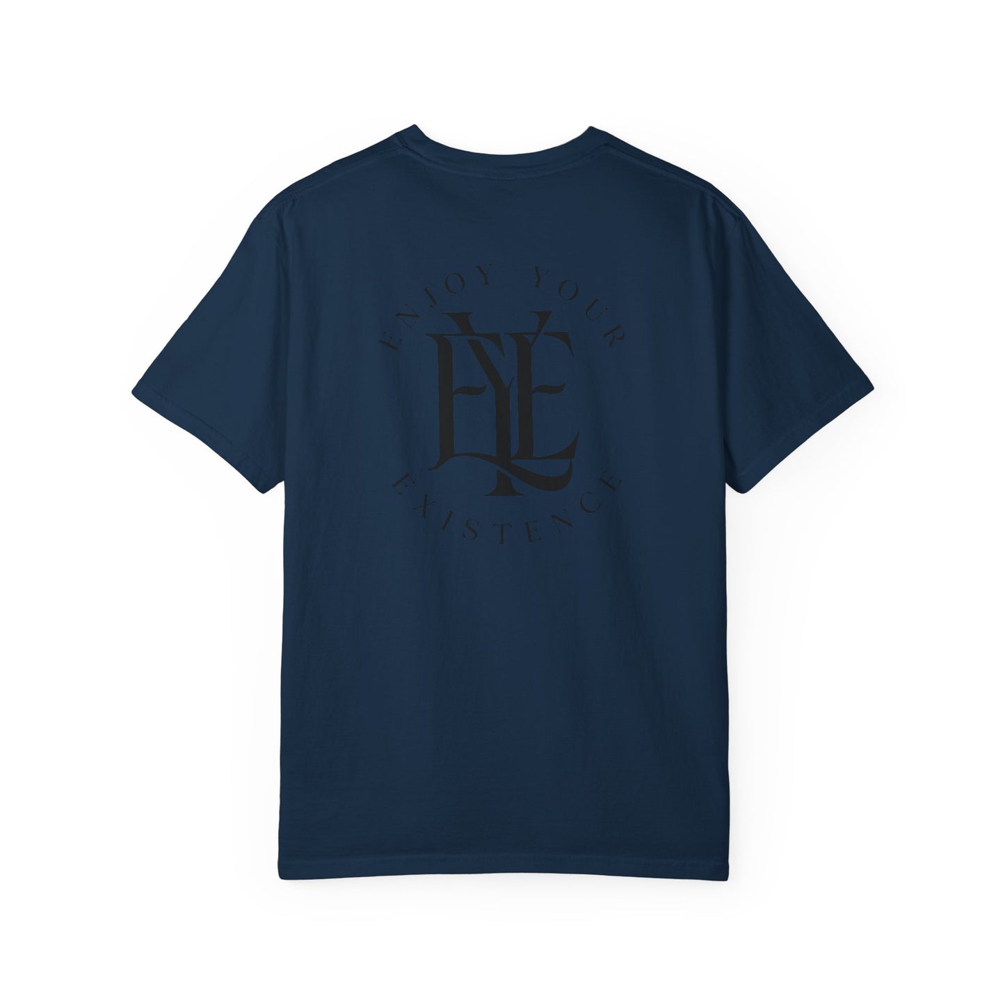 Enjoy Your Existence T-Shirt — Minimal Gothic Logo Tee