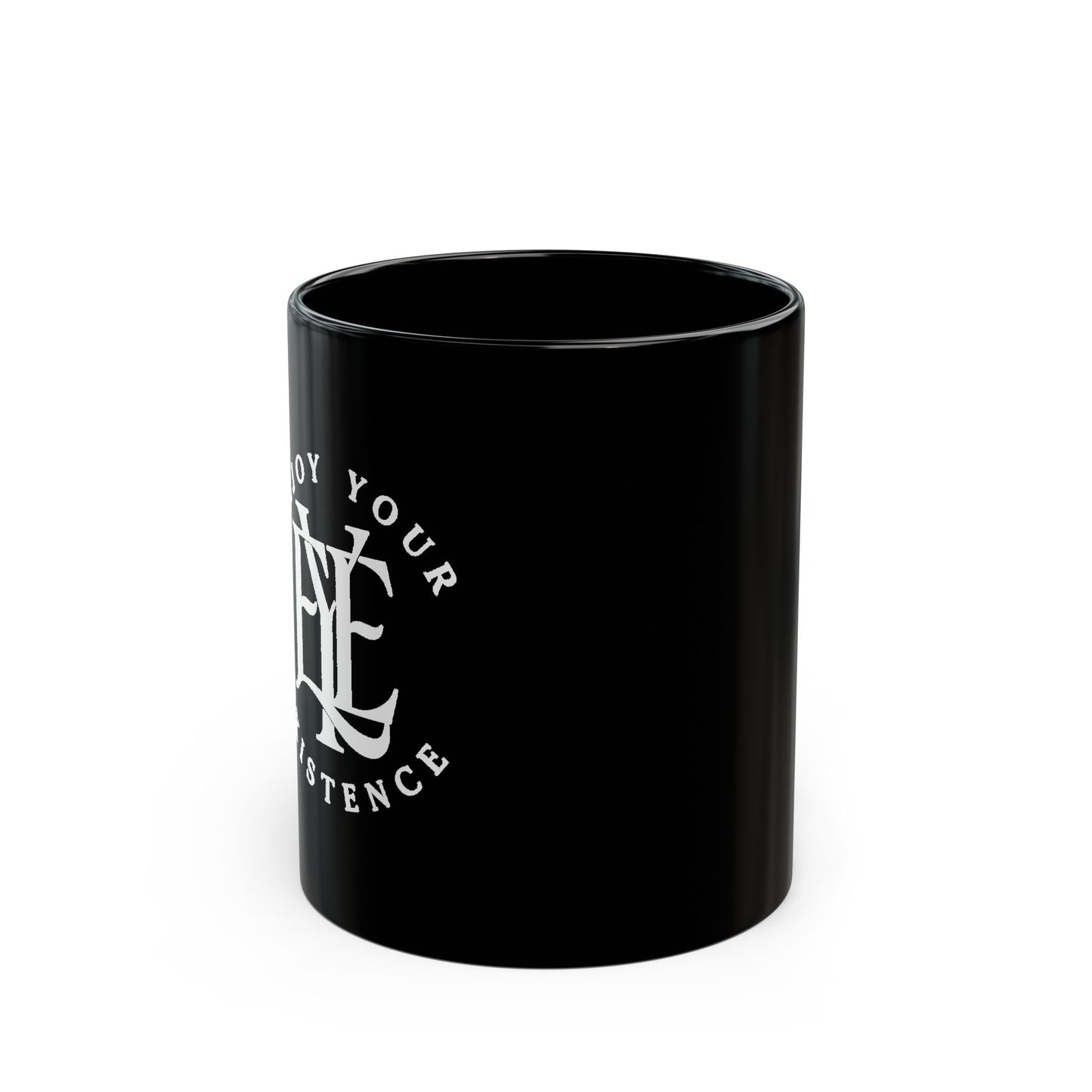 Black Anchor Coffee Mug – 'Drop Your Anchor' Nautical 11oz/15oz Ceramic