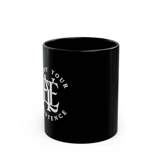 Black Anchor Coffee Mug – 'Drop Your Anchor' Nautical 11oz/15oz Ceramic
