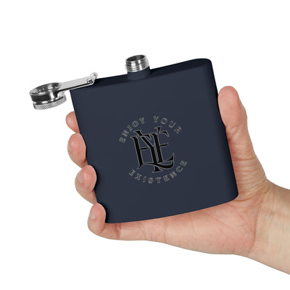 Flask — "Enjoy Your Existence" Stainless Steel 6oz Hip Flask