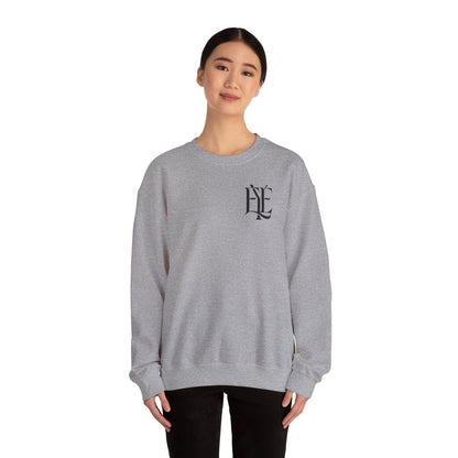 Crewneck Sweatshirt — 'Enjoy Your Existence' Monogram Minimalist Pullover