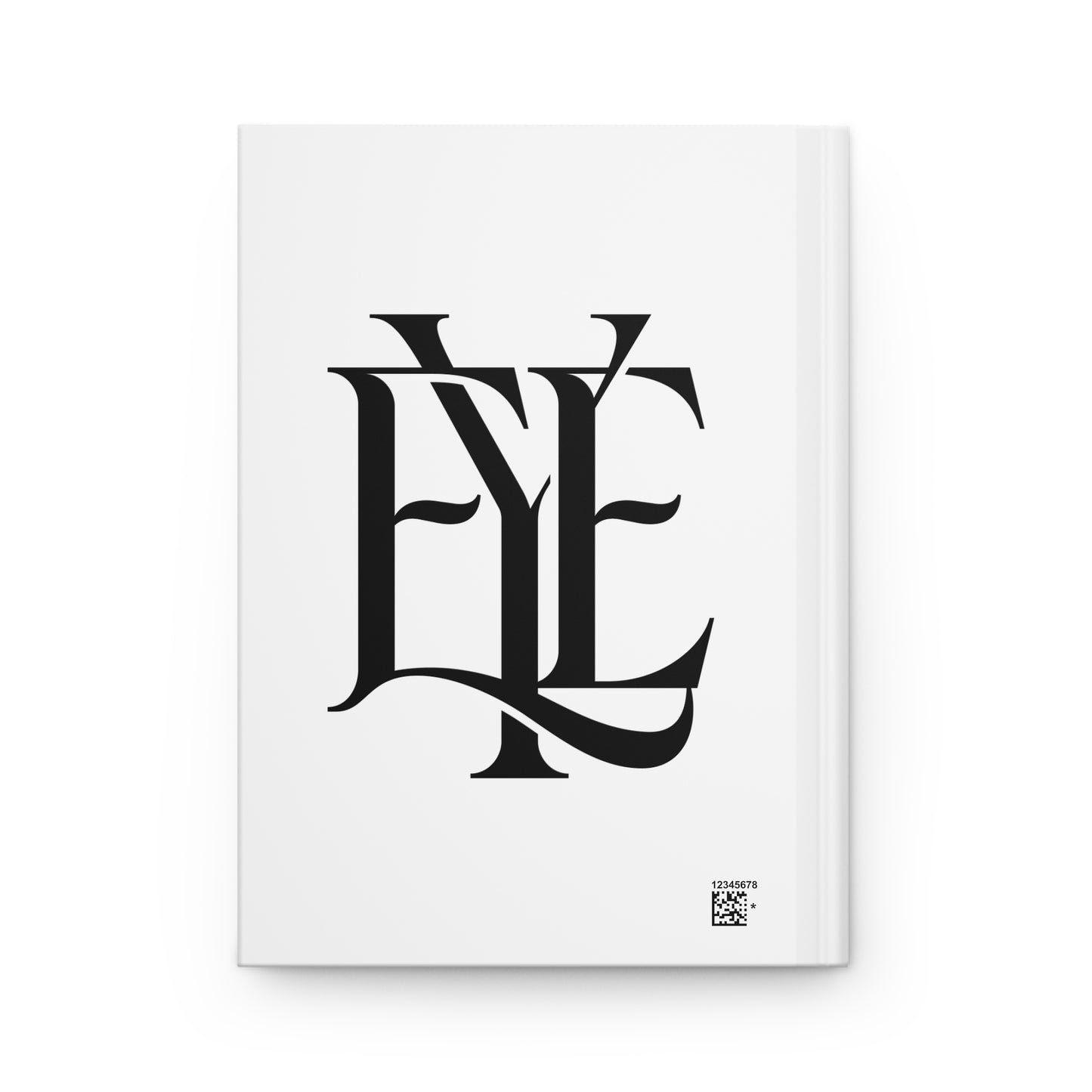 Enjoy Your Existence Hardcover Journal — Minimalist Monogram Notebook
