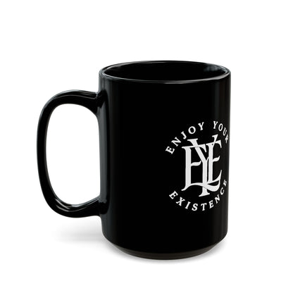 Black Anchor Coffee Mug – 'Drop Your Anchor' Nautical 11oz/15oz Ceramic