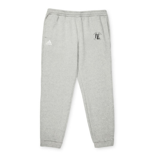 Adidas Fleece Joggers — Grey Athletic Sweatpants with Subtle Logo