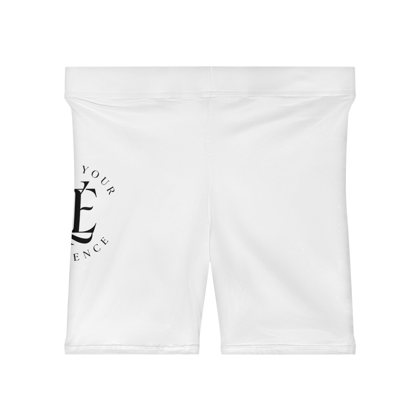 Enjoy Your Existence Women's Biker Shorts — Minimal Logo Activewear