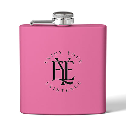 Flask — "Enjoy Your Existence" Stainless Steel 6oz Hip Flask