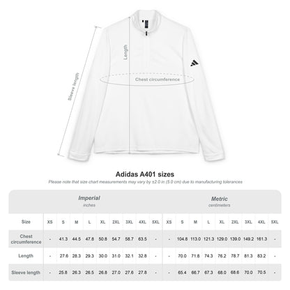 Embroidered Quarter-Zip Pullover – White Athletic Golf Top