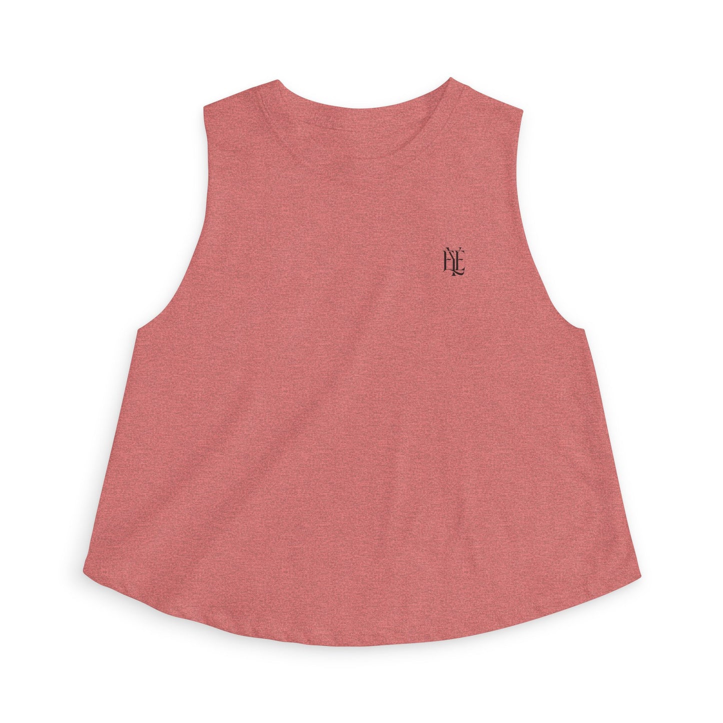 Women's Crop Top — Minimal Monogram Tank Top (Small Chest & Back Logo)